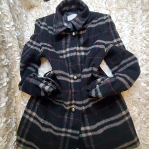 Laundry by Shelli Segal plaid wool winter coat